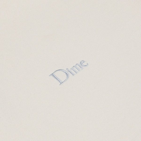 Dime Classic Small Logo Hoodie - Natural - Front Close Up