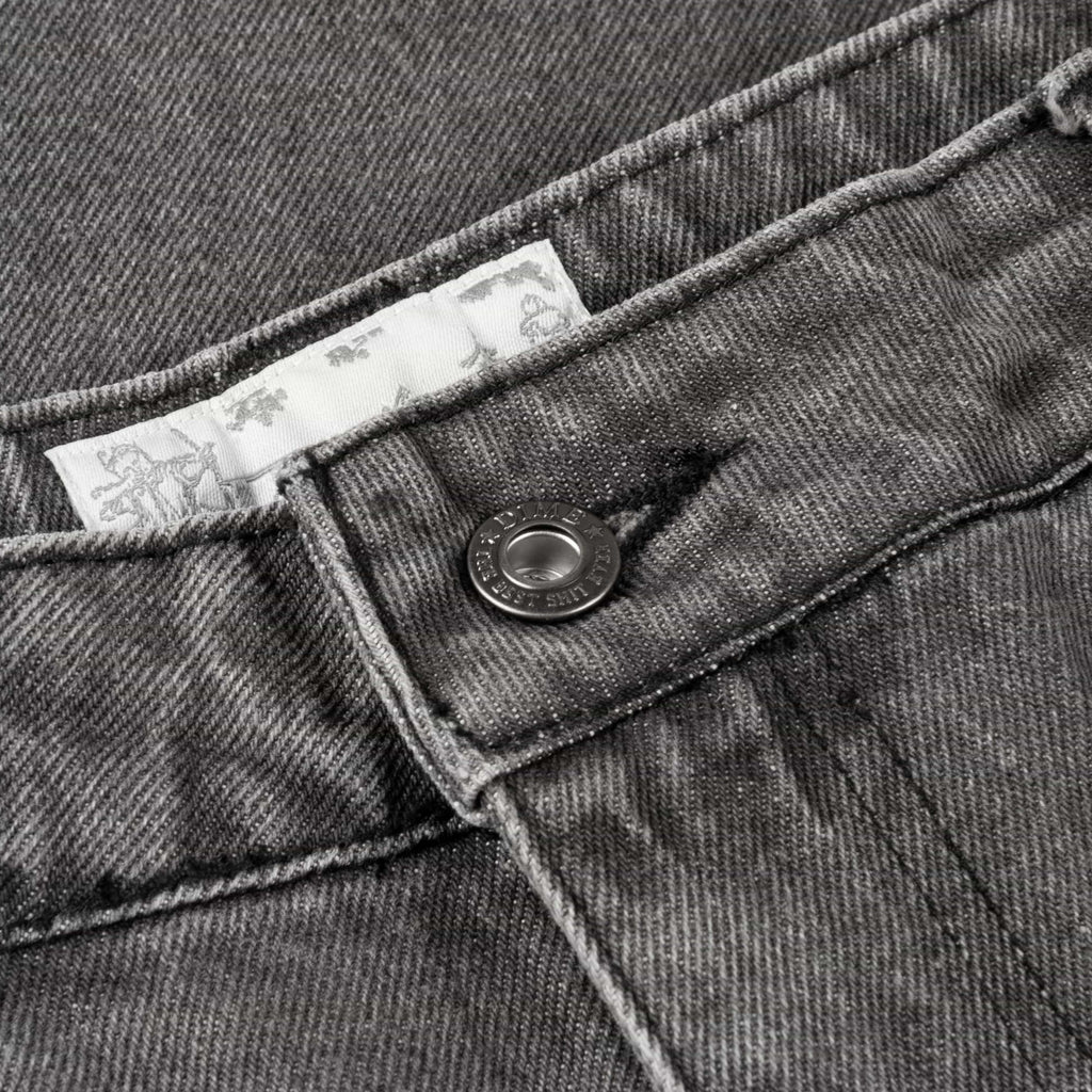 Dime Classic Relaxed Denim Pants - Vintage Black - Front Close Up