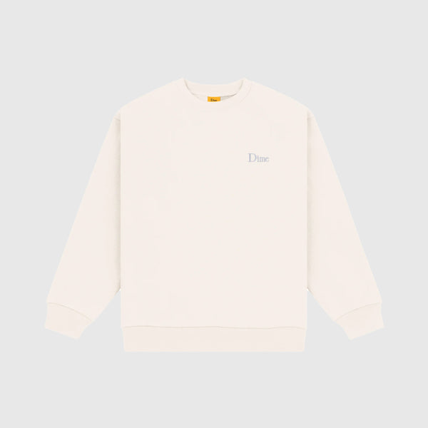 Dime Classic Small Logo Crewneck - Natural - Front
