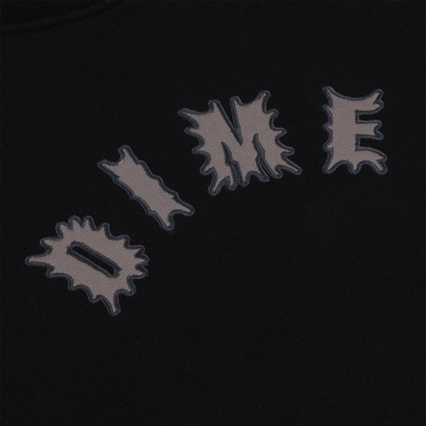 Dime Choppers Crewneck - Black - Front Close Up