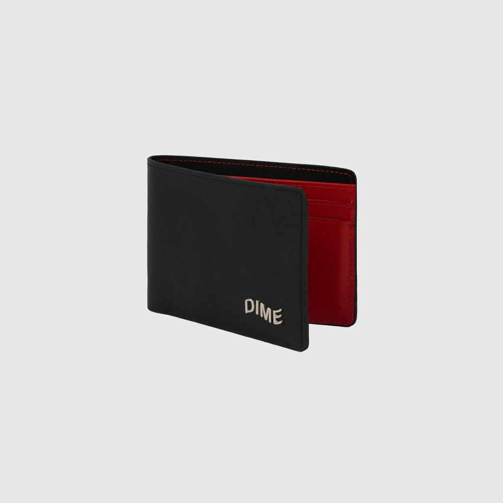 Dime Leather Bifold Wallet - Black Cherry