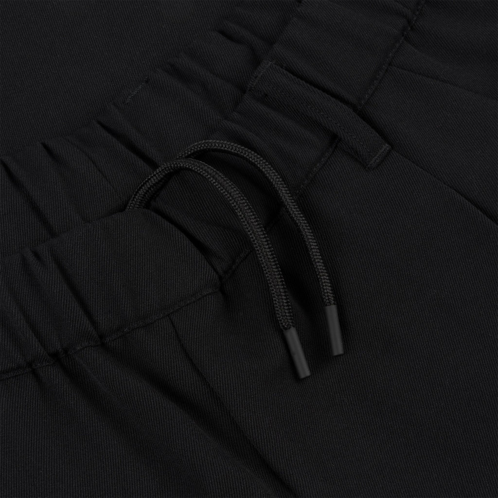 Dime Pleated Twill Pants - Black - Close Up