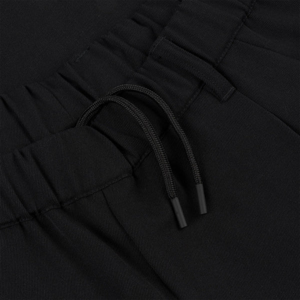 Dime Pleated Twill Pants - Black - Close Up