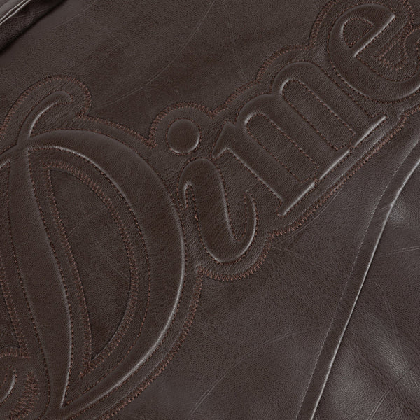 Dime Debossed Wavy Jacket - Brown Back Logo