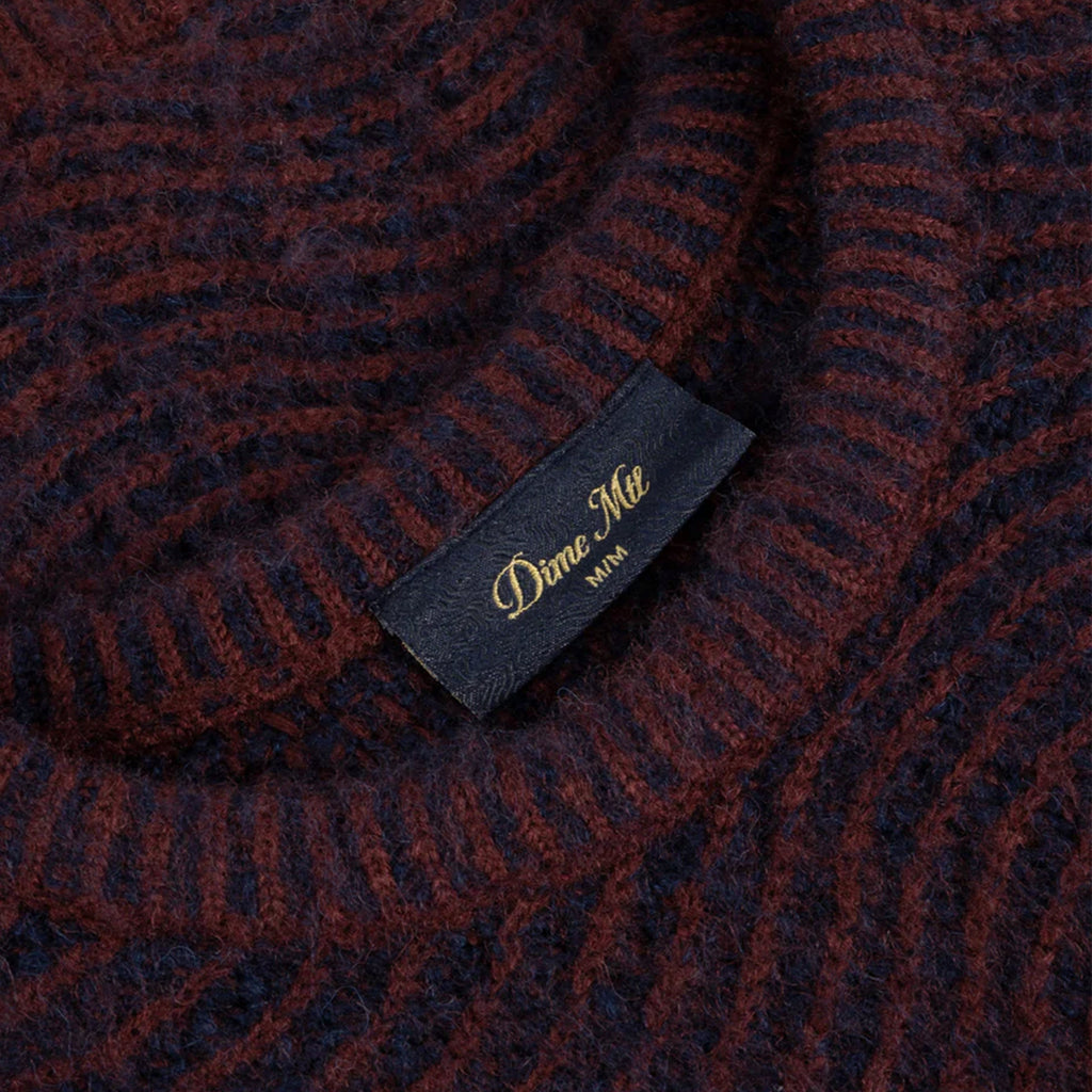 Dime Mohair Wave Knit - Burgundy Label 