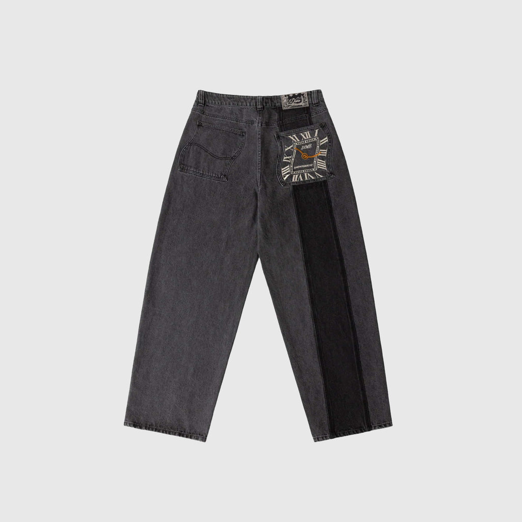 Dime Baggy Denim Pants - Knowtomatic Black - Back