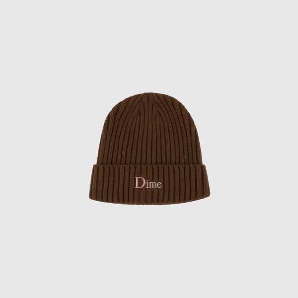 Dime Classic Fold Beanie - Brown