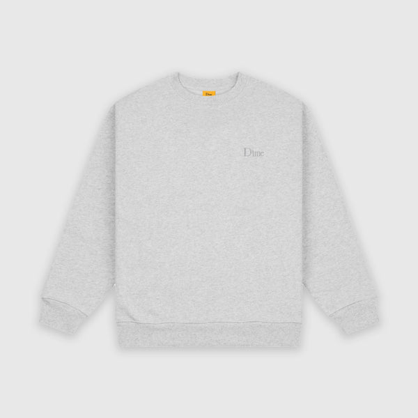 Dime Classic Small Logo Crewneck - Heather Grey