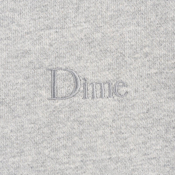 Dime Classic Small Logo Crewneck - Heather Grey