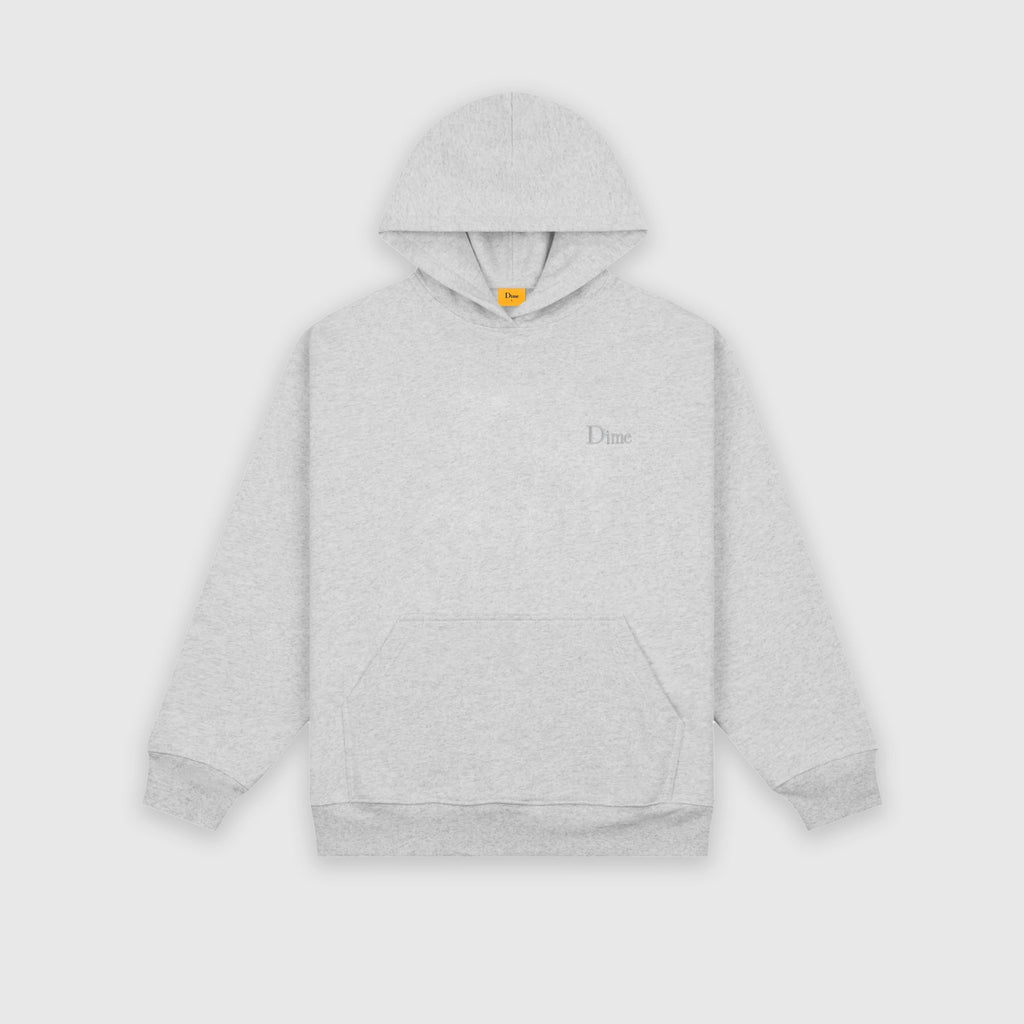 Dime Classic Small Logo Hoodie - Heather Grey