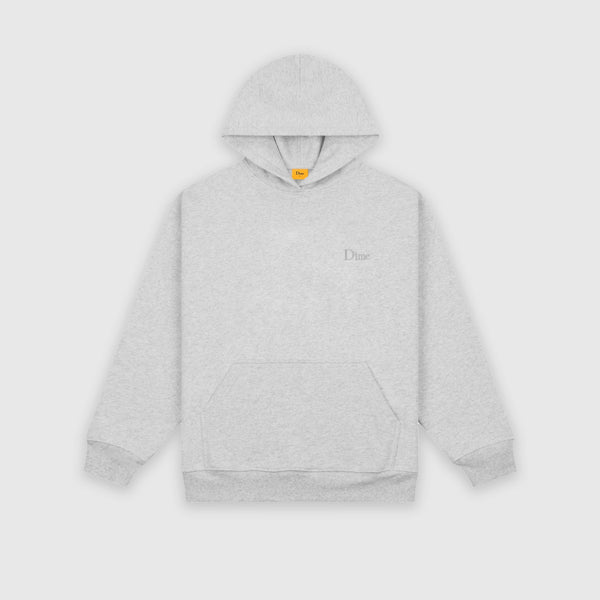 Dime Classic Small Logo Hoodie - Heather Grey