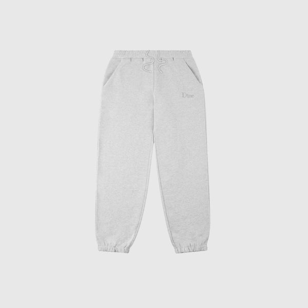 Dime Classic Small Logo Sweatpants - Heather Grey