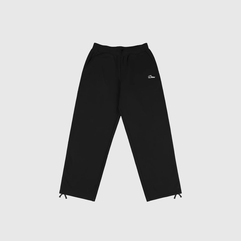 Dime Cursive Small Logo Sweatpants - Black - Front