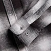 Portuguese Flannel Dune Shirt - Black / White - Front Close Up