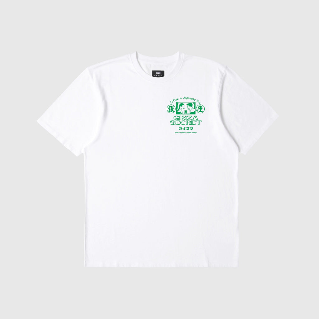 Edwin Ginza Secret Tee - White Garment Washed - Front