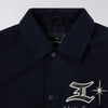 Edwin Campus Jacket Sky - Captain - Front Close Up