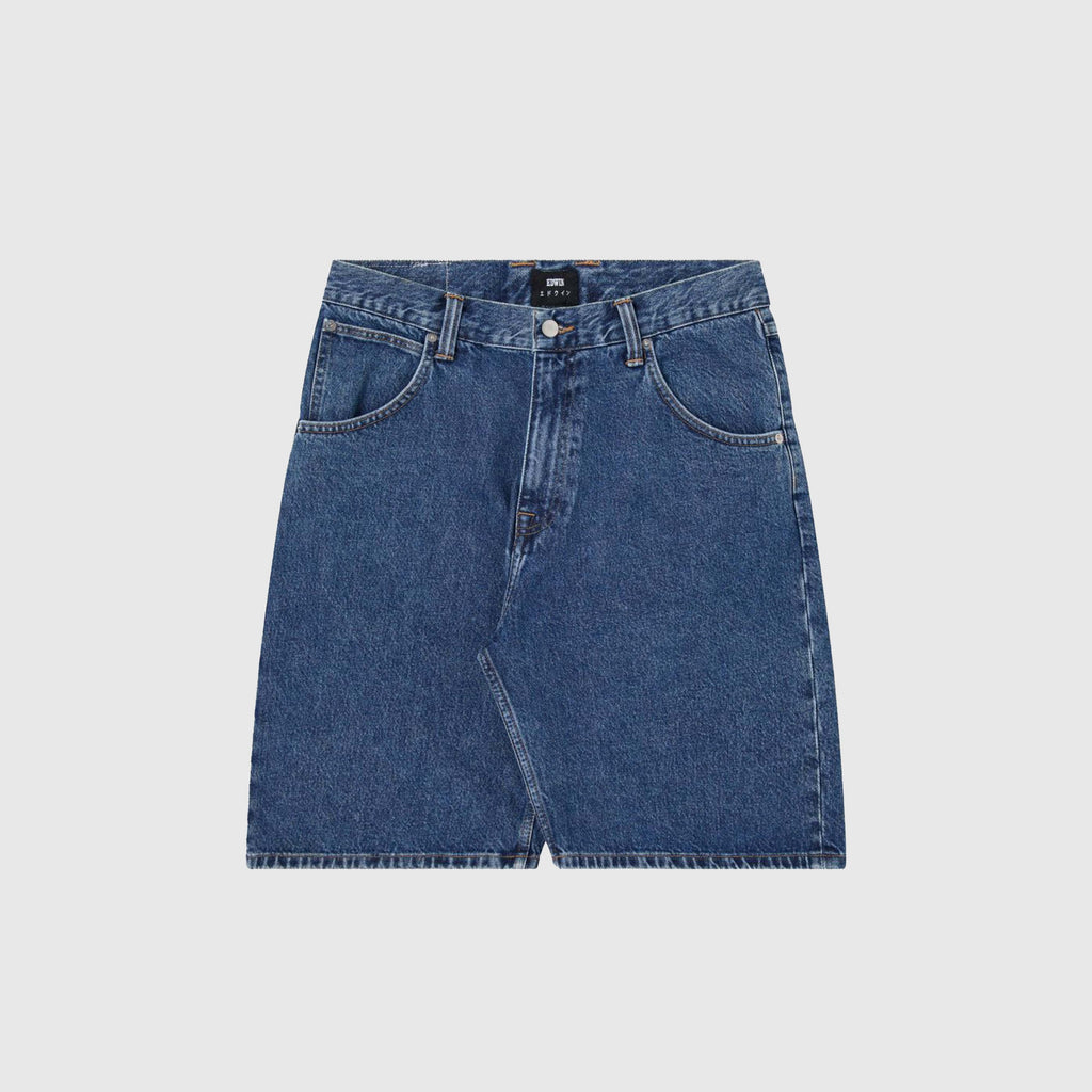Edwin Tyrell Short - Blue Mid Marble Wash - Front