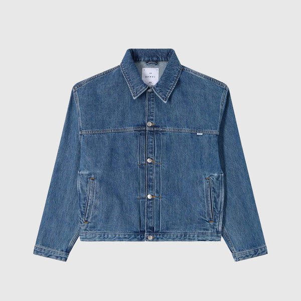 Edwin Freeland Jacket - Blue Mid Stone Wash - Front