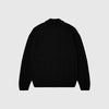 Edwin Mars Polo Cardigan - Black Garment Washed - Back
