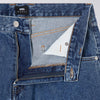 Edwin Tyrell Short - Blue Mid Marble Wash - Front Close Up