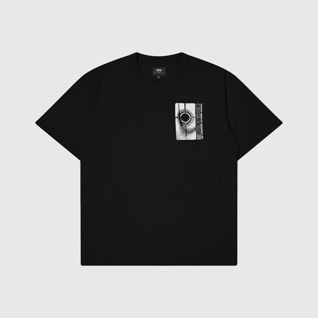 Edwin Tokyo Ninkyo Moment Tee - Black Garment Washed - Front