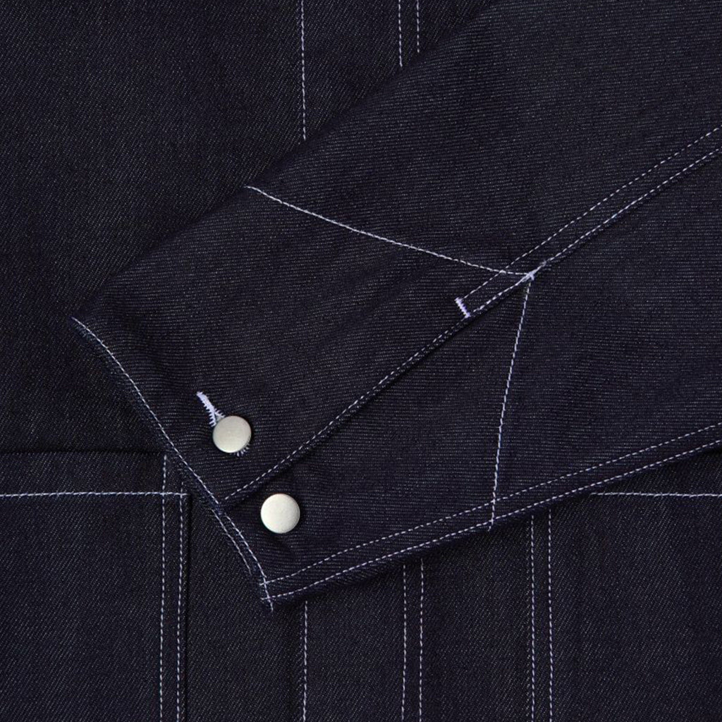 Edwin Trembley Denim Jacket - Blue Unwashed - Front Close Up