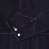 Edwin Trembley Denim Jacket - Blue Unwashed - Front Close Up
