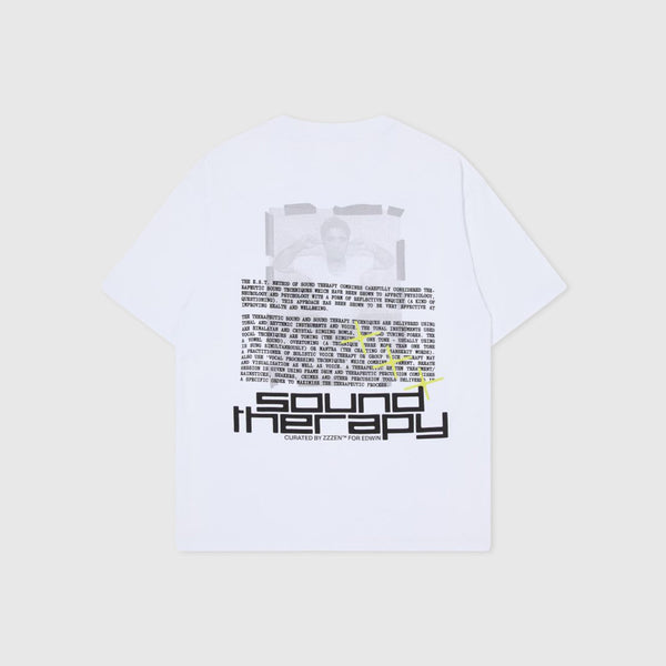 Edwin Therapy Tee - White Garment Washed - Back