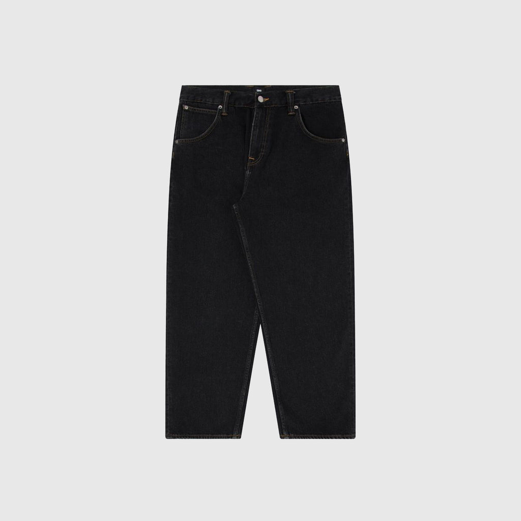 Edwin Tyrell Pant - Black Dark Marble Wash