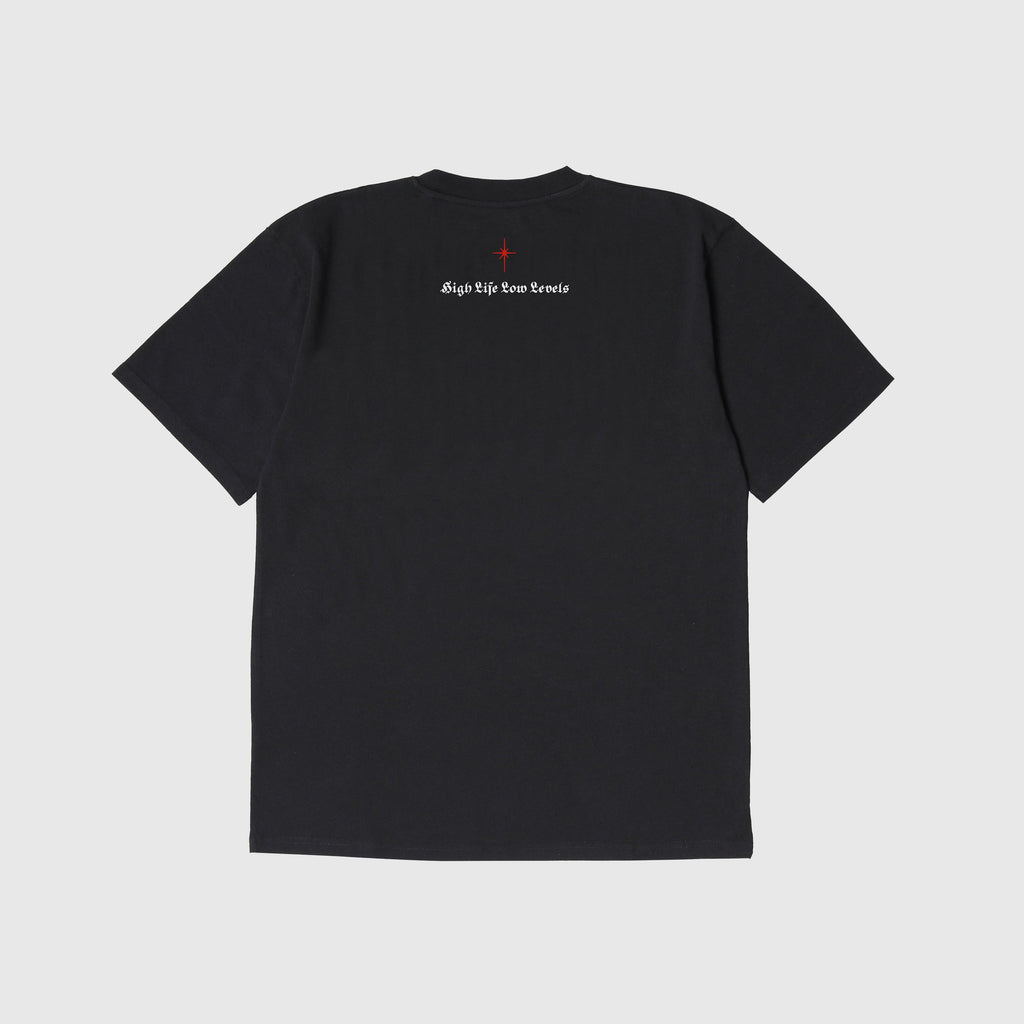 Edwin High Life Low Levels Tee - Black Garment Washed - Back