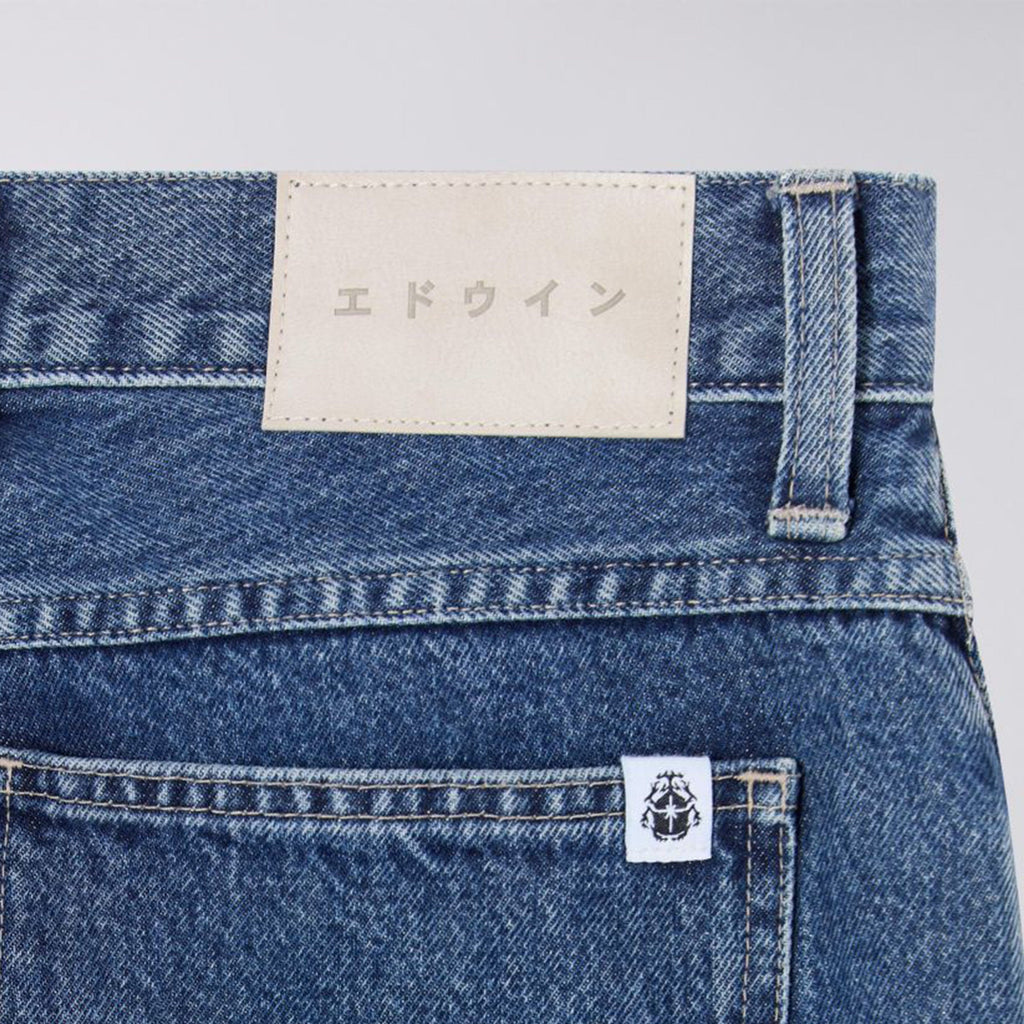 Edwin Matrix Pant - Blue Mid Marble Wash - Back