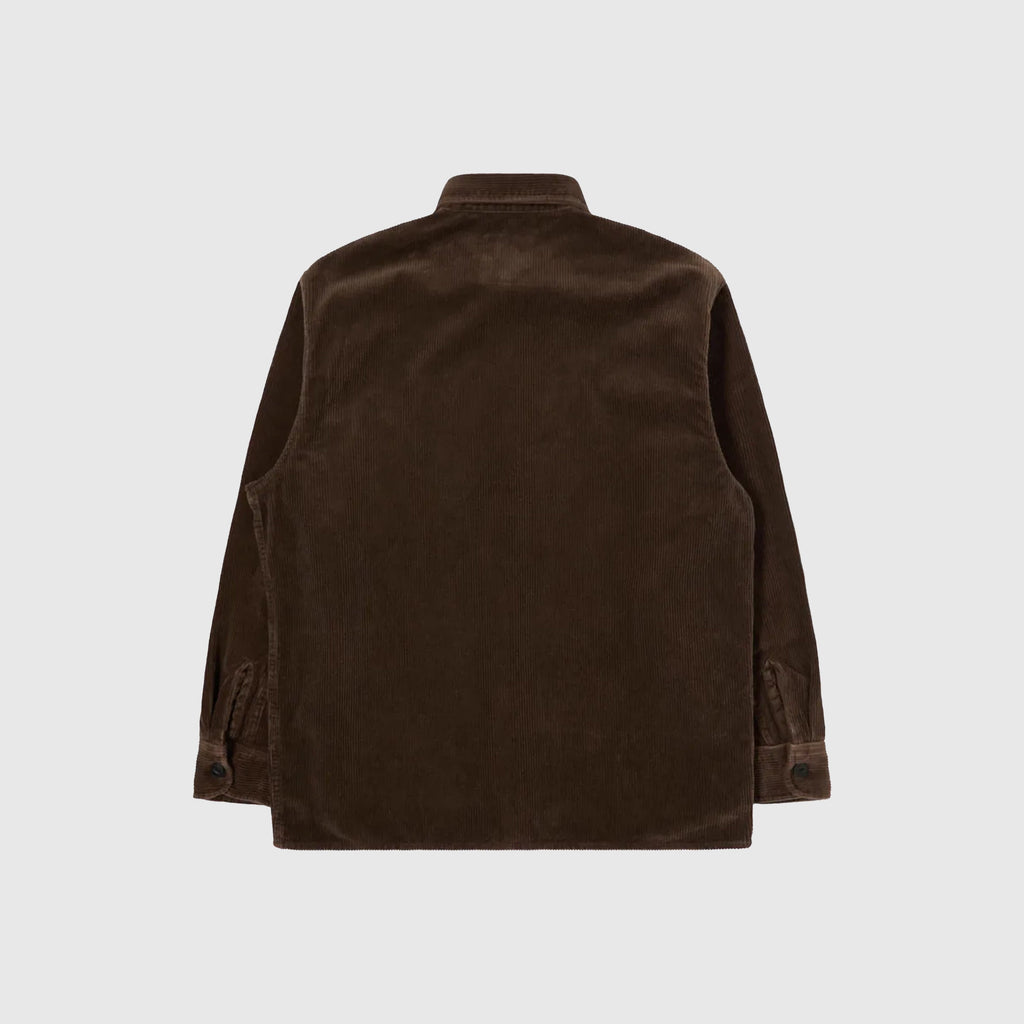 Edwin Ander Shirt L/S - Rain Drum Stone Washed - Back