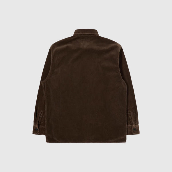 Edwin Ander Shirt L/S - Rain Drum Stone Washed - Back