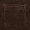 Edwin Ander Shirt L/S - Rain Drum Stone Washed - Front Close Up