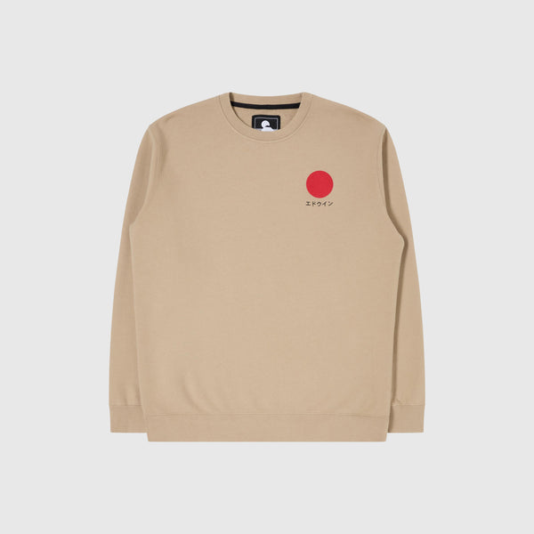 Edwin Japanese Sun Sweat - White Pepper Garment Dyed - Front