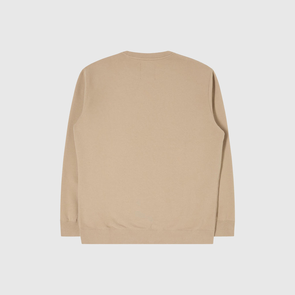 Edwin Japanese Sun Sweat - White Pepper Garment Dyed - Back