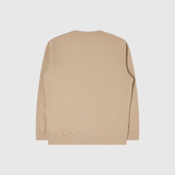 Edwin Japanese Sun Sweat - White Pepper Garment Dyed - Back