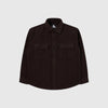 Edwin Jowen Overshirt L/S - Brown Unwashed - Front