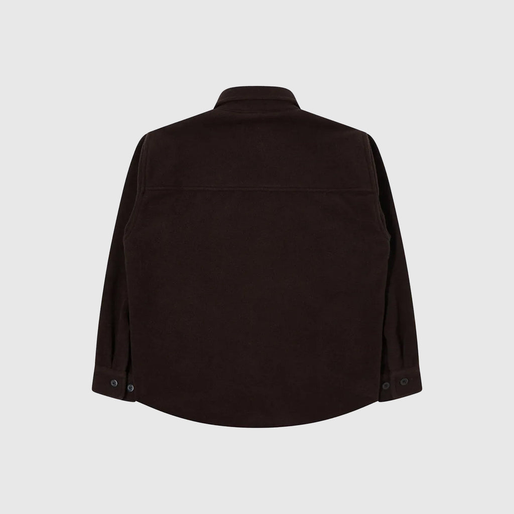 Edwin Jowen Overshirt L/S - Brown Unwashed - Back