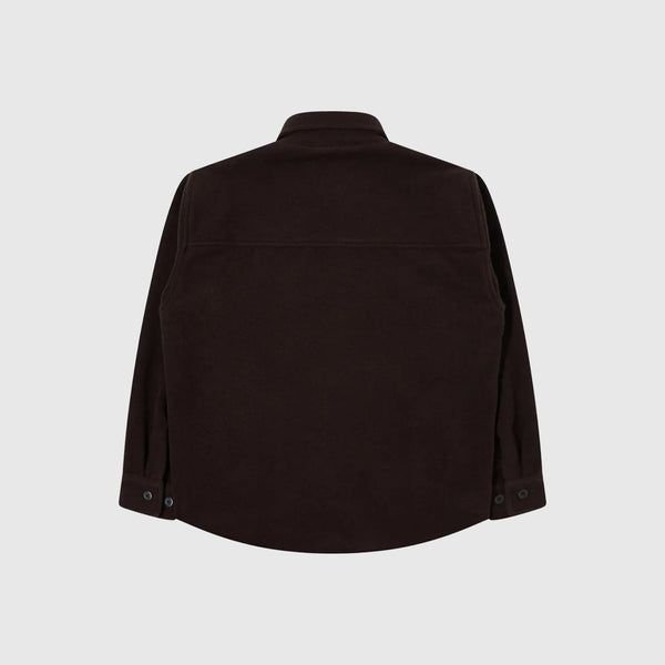 Edwin Jowen Overshirt L/S - Brown Unwashed - Back