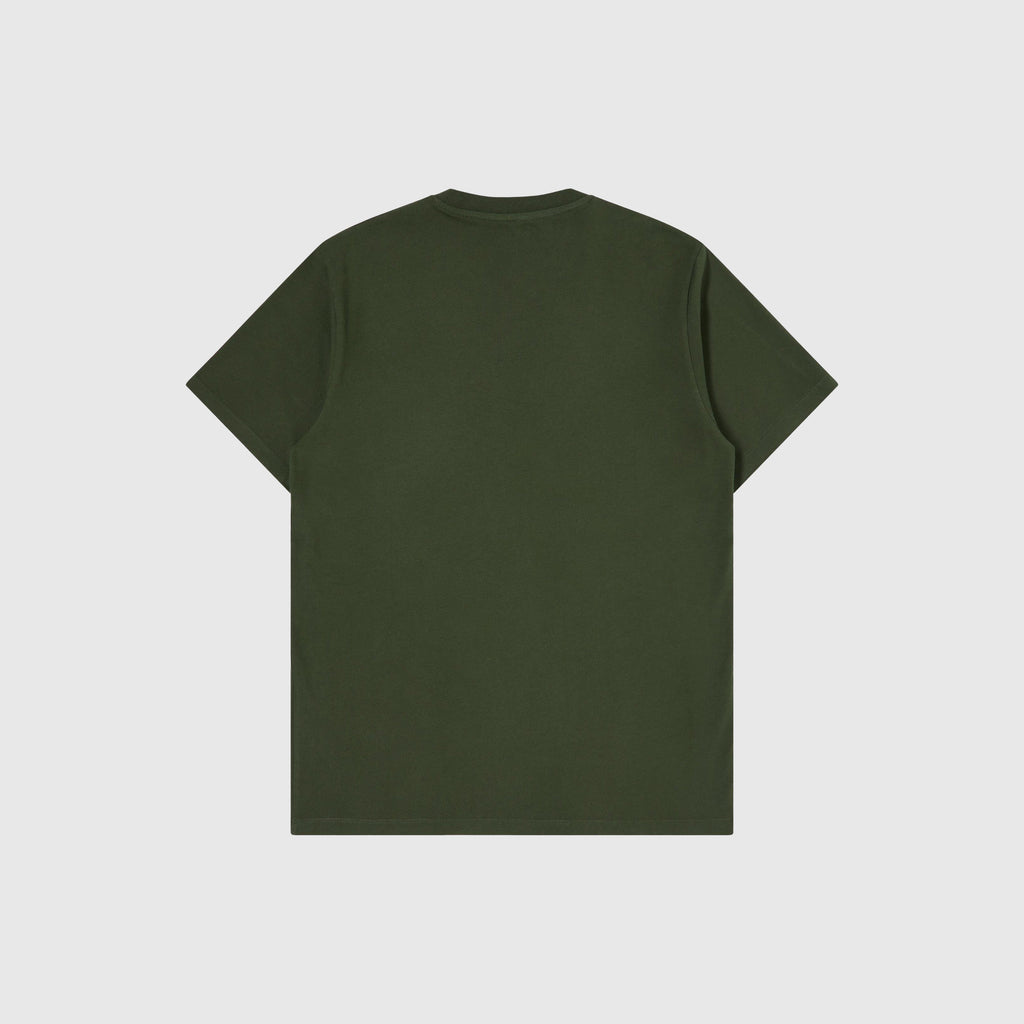 Edwin Kamifuji Chest Tee - Kombu Green - Back