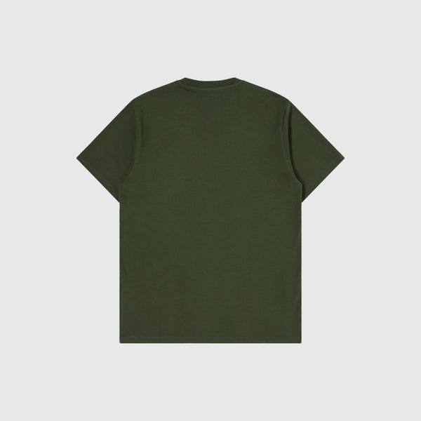 Edwin Kamifuji Chest Tee - Kombu Green - Back