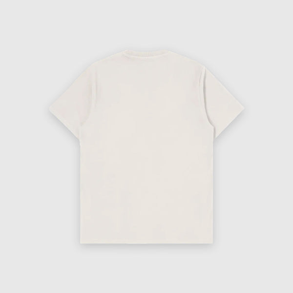 Edwin Kamifuji Chest Tee - Whisper White Garment Washed - Back