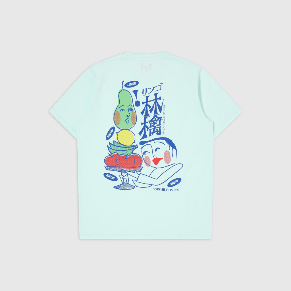 Edwin Ringo Oishii Tee - Bleached Aqua - Back