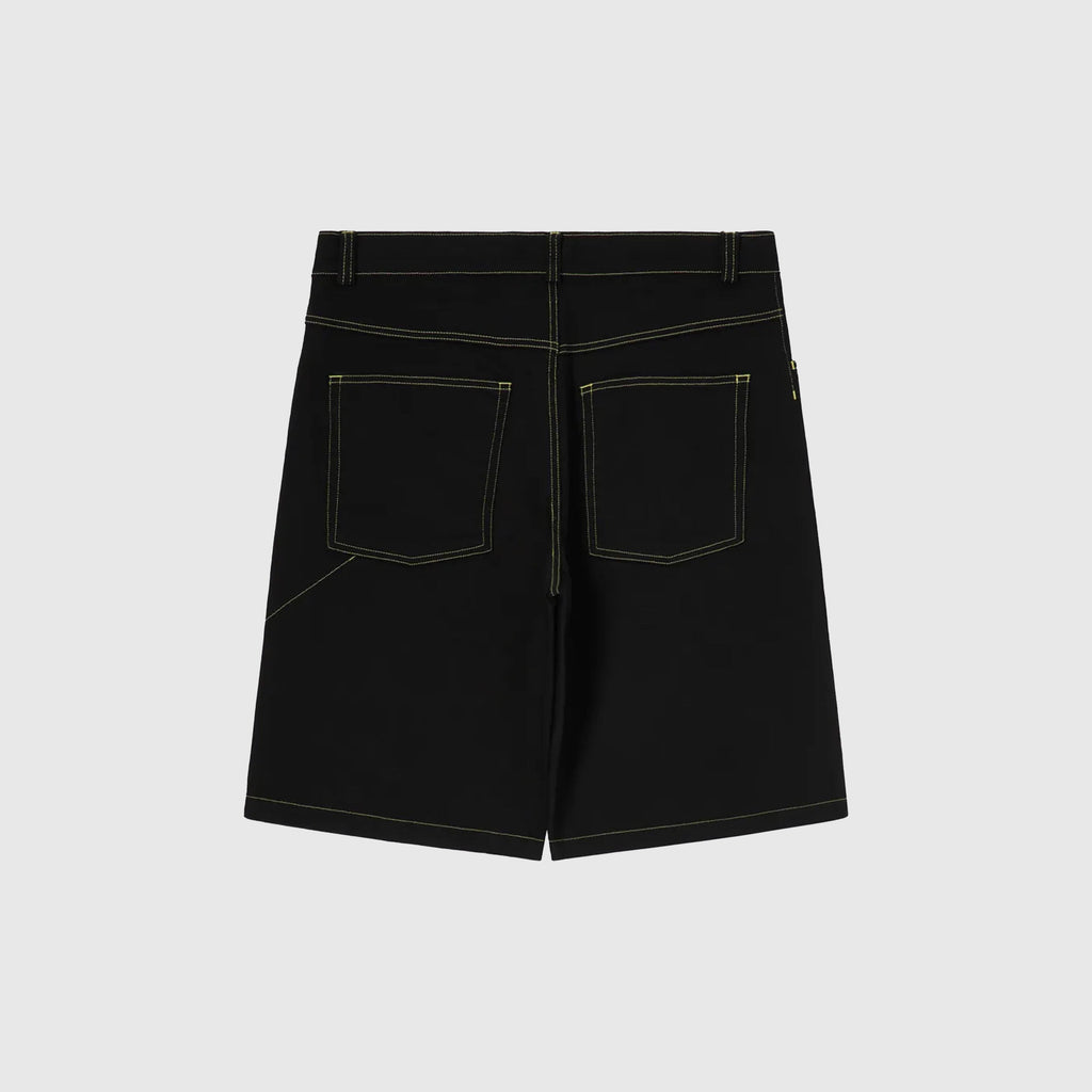 Edwin Worker Short - Black Denim - Back
