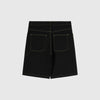 Edwin Worker Short - Black Denim - Back