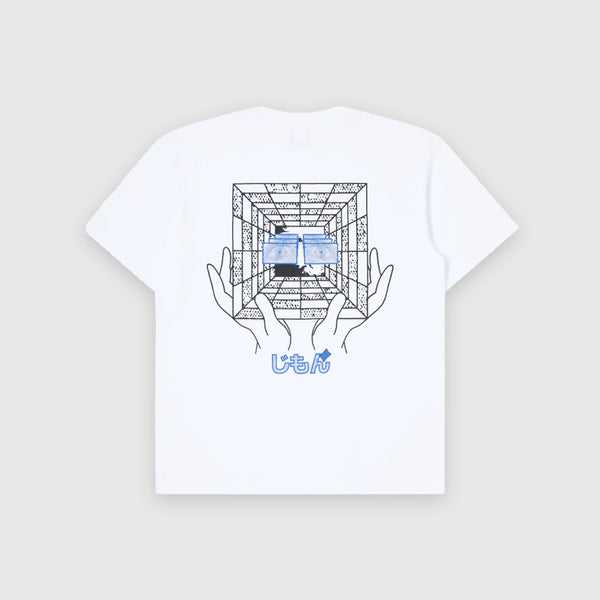 Edwin SS Temples Gate Tee - White Garment Dyed