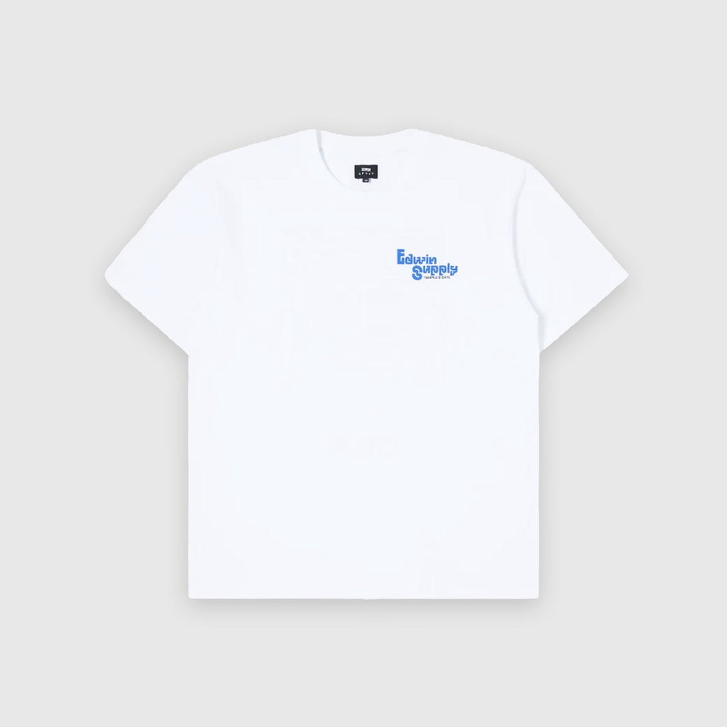 Edwin SS Temples Gate Tee - White Garment Dyed