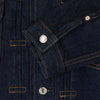 Edwin Denim Jacket - Blue Rinsed - Front Close Up