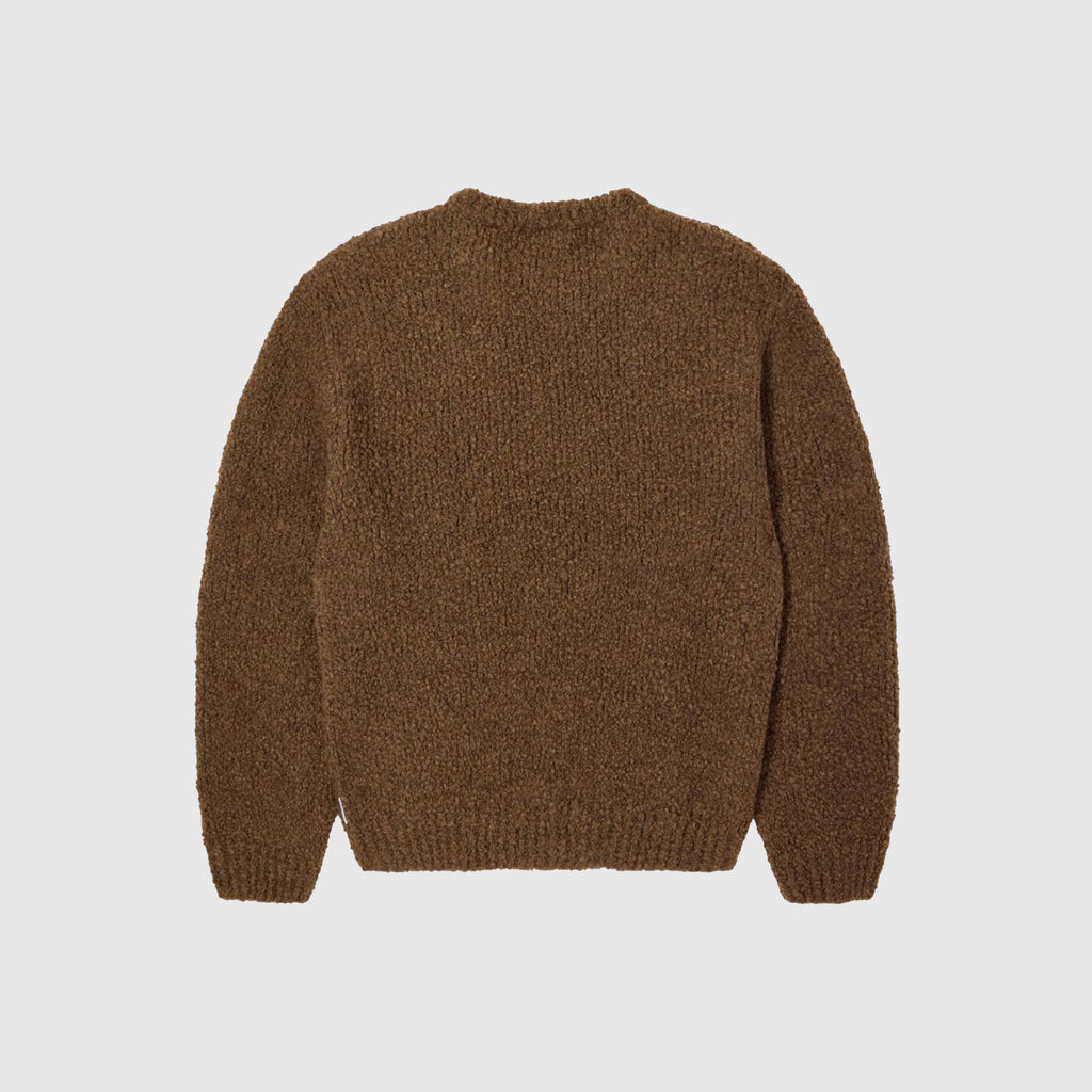 Edwin Dun Textured Sweater - Taupe Garment Washed - Back